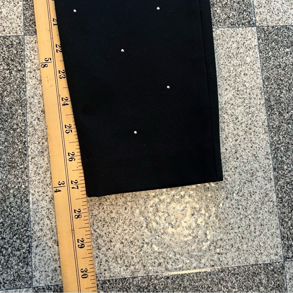 Old Navy Women's Rhinestone High Rise Pixie Skinny Pants- Black 0 - Picture 7 of 12